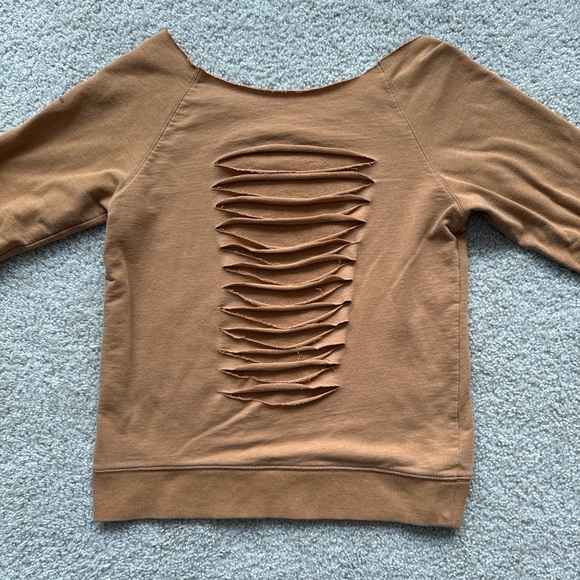 Columbia Women’s Off-Shoulder Sweater with Ripped Back - Picture 2 of 5